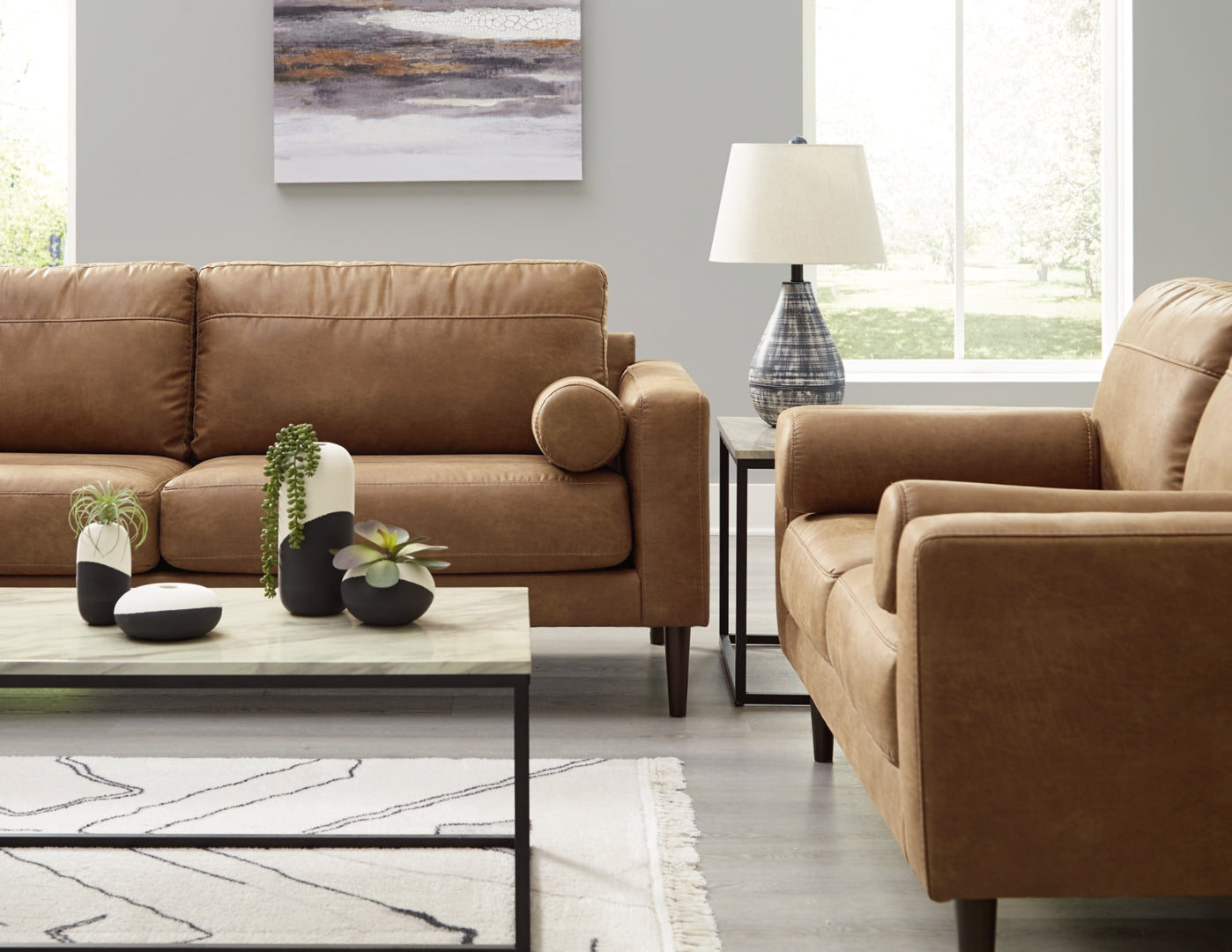 Telora Sofa and Loveseat