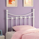 Coaster Marie Twin Metal Headboard White Default Title