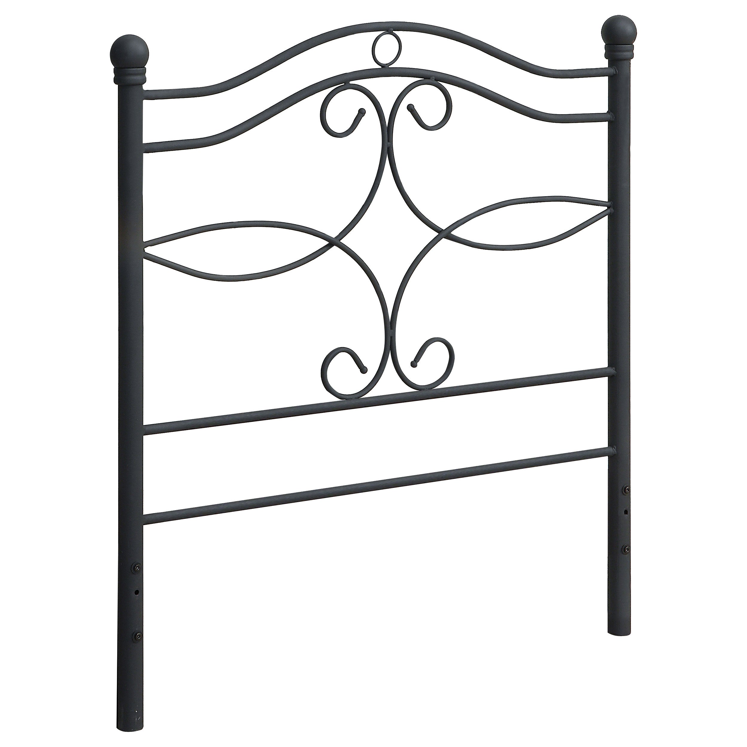 Coaster Callie Twin Metal Headboard Matte Black Default Title