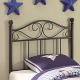 Coaster Ellis Scroll Twin Headboard Dark Bronze Default Title