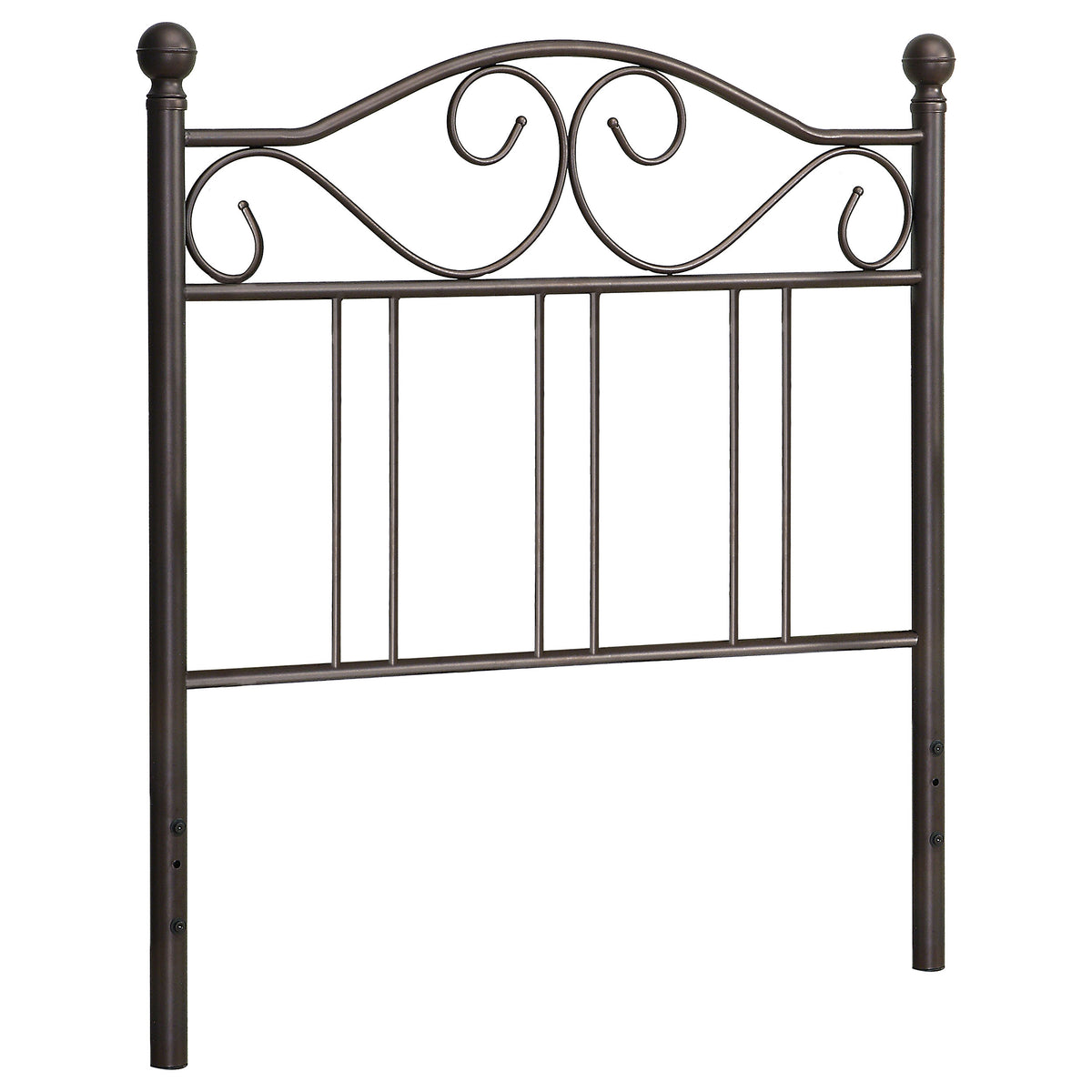 Coaster Ellis Scroll Twin Headboard Dark Bronze Default Title