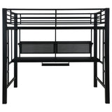 Coaster Avalon Full Workstation Loft Bed Black Default Title