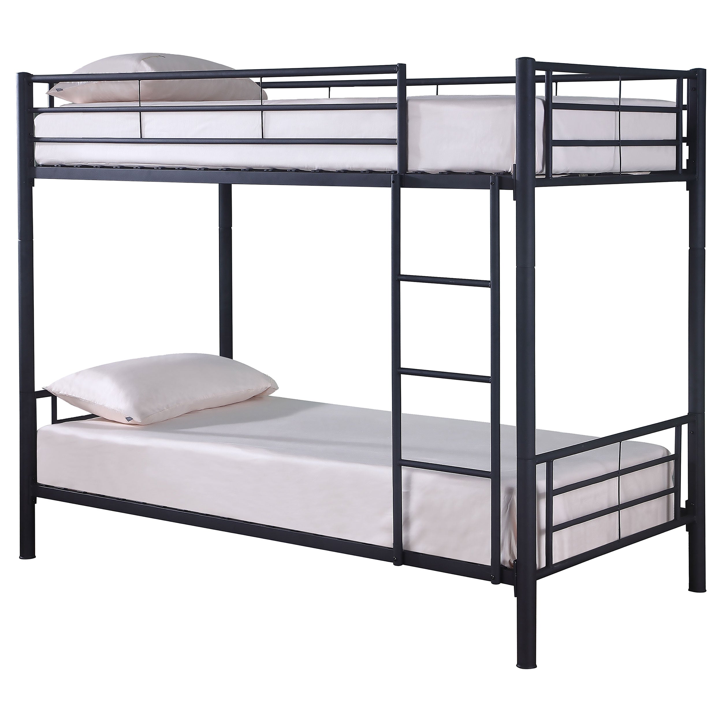 Coaster Hayward Twin Over Twin Bunk Bed Black Default Title