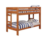 Coaster Wrangle Hill Twin Over Twin Bunk Bed Amber Wash Default Title