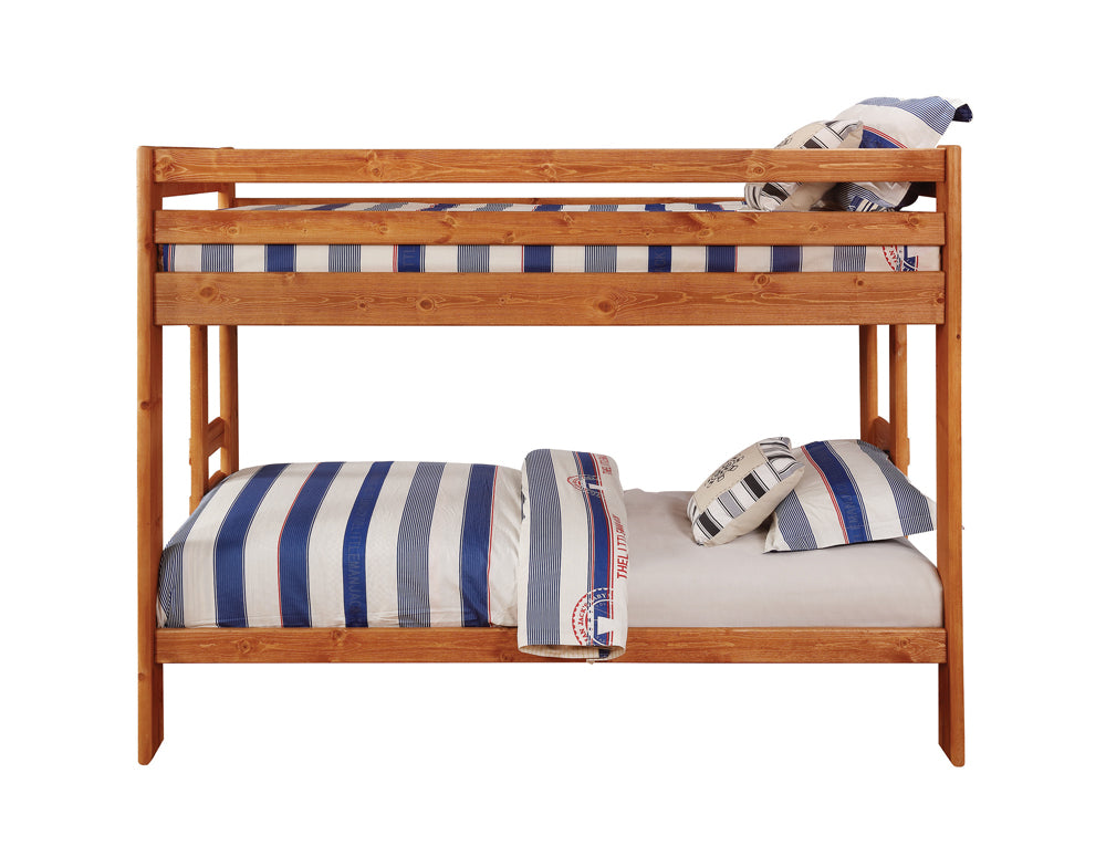 Coaster Wrangle Hill Twin Over Twin Bunk Bed Amber Wash Default Title