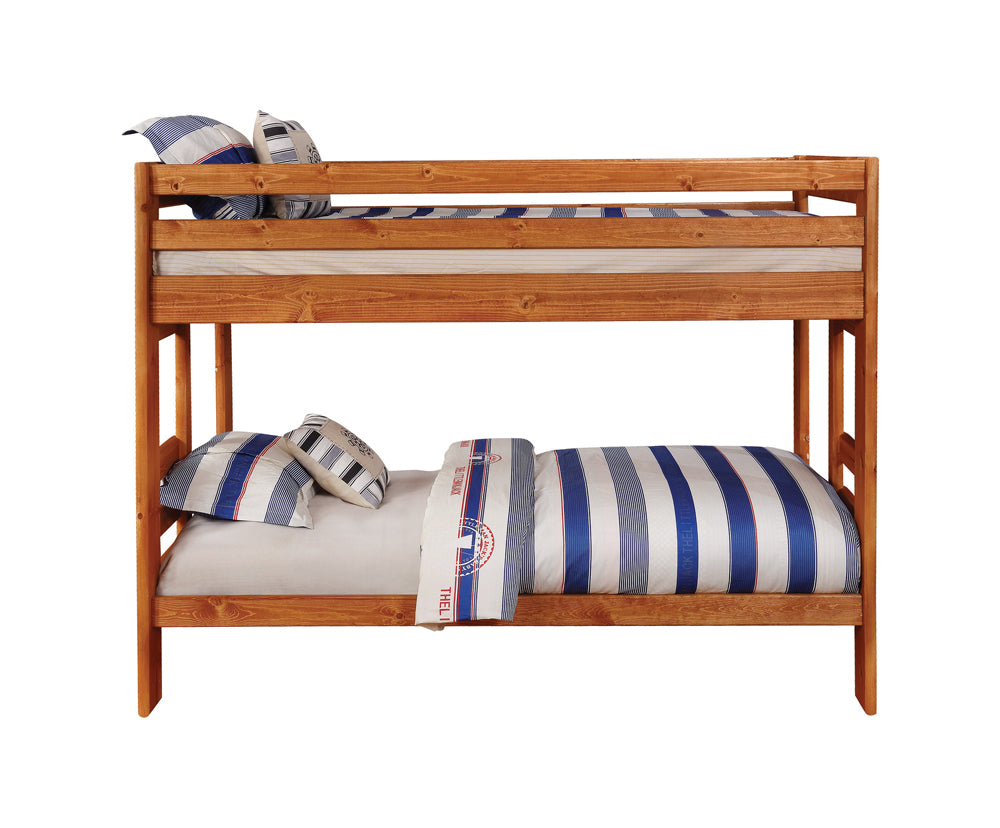 Coaster Wrangle Hill Twin Over Twin Bunk Bed Amber Wash Default Title