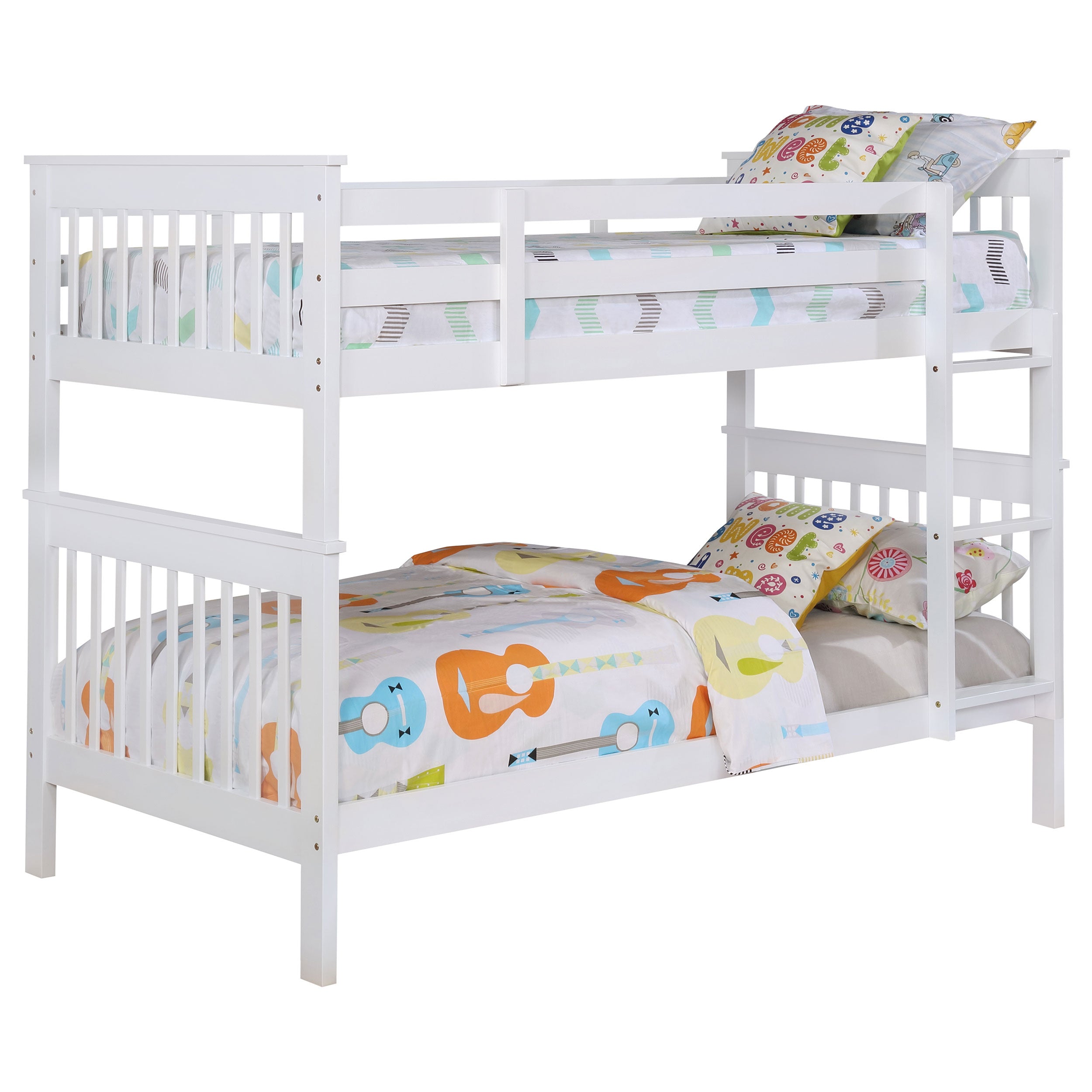 Coaster Chapman Twin Over Twin Bunk Bed White Default Title