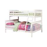 Coaster Chapman Twin Over Full Bunk Bed White Default Title