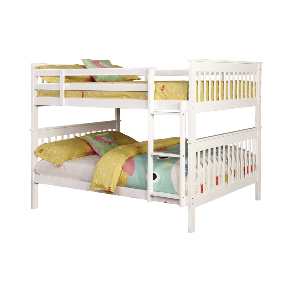 Coaster Chapman Full Over Full Bunk Bed White Default Title