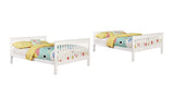 Coaster Chapman Full Over Full Bunk Bed White Default Title