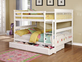 Coaster Chapman Full Over Full Bunk Bed White Default Title