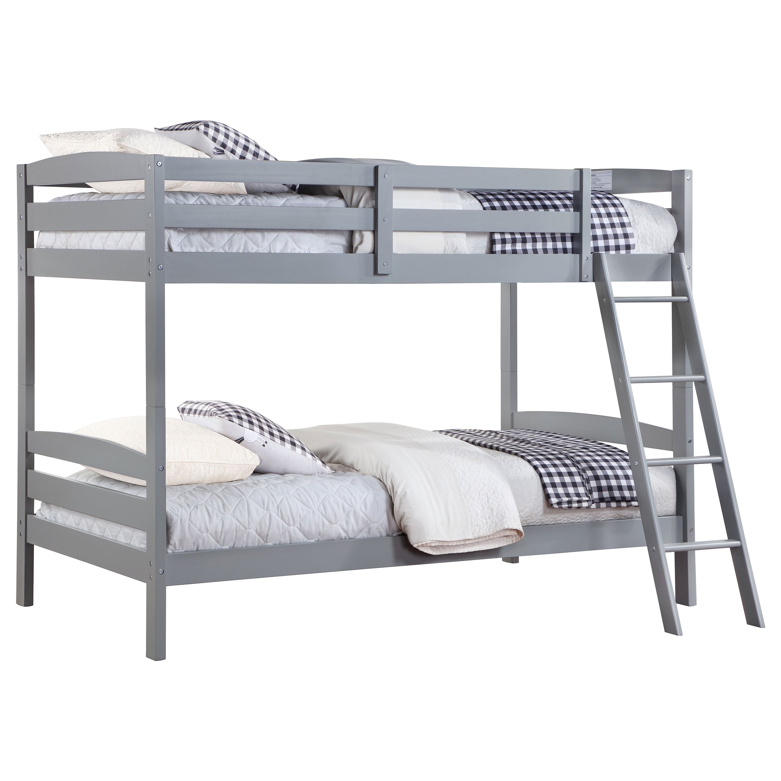 Coaster Rhea Wood Twin Over Twin Bunk Bed Grey Default Title