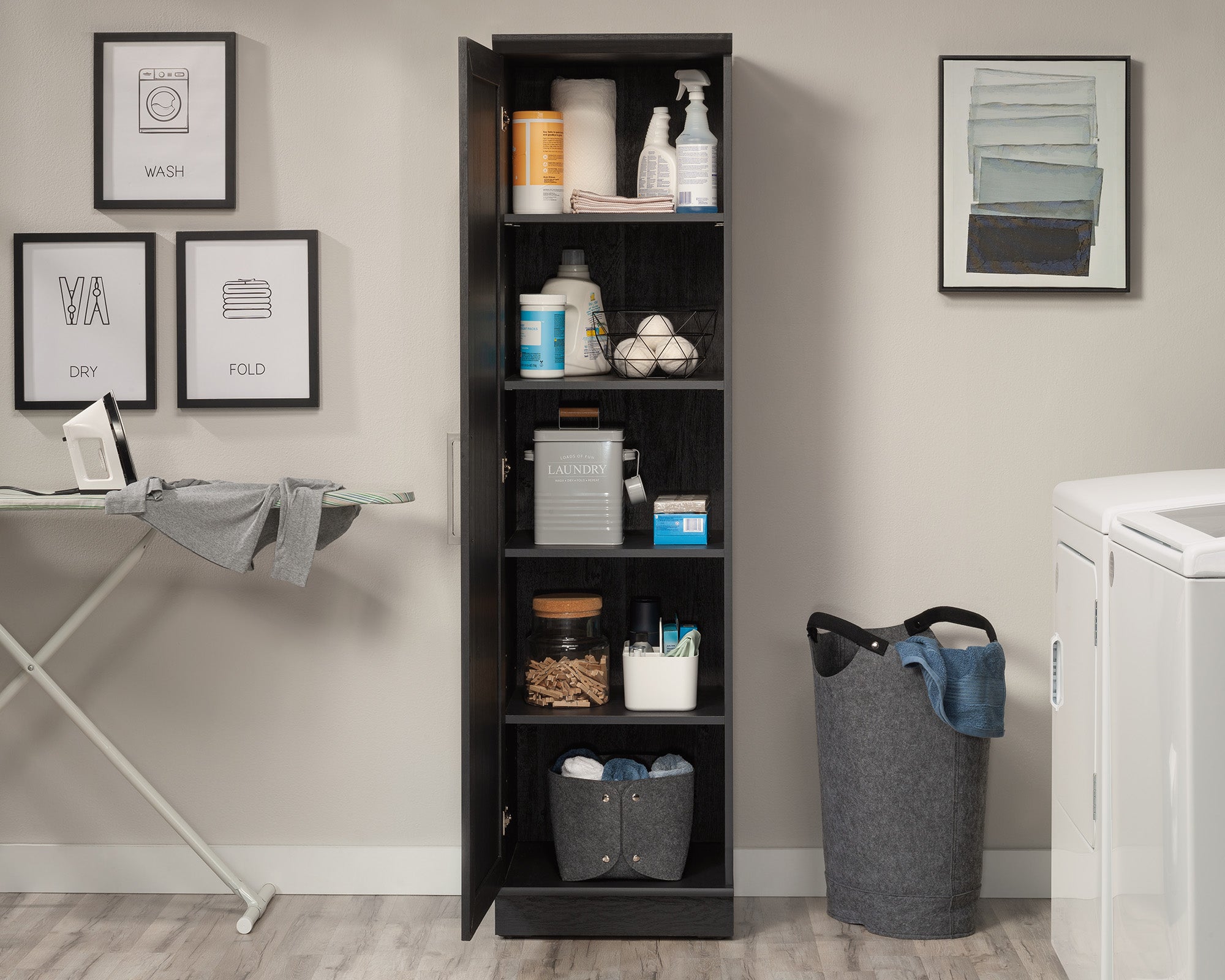 HomePlus Kitchen Storage Cabinet in Raven Oak