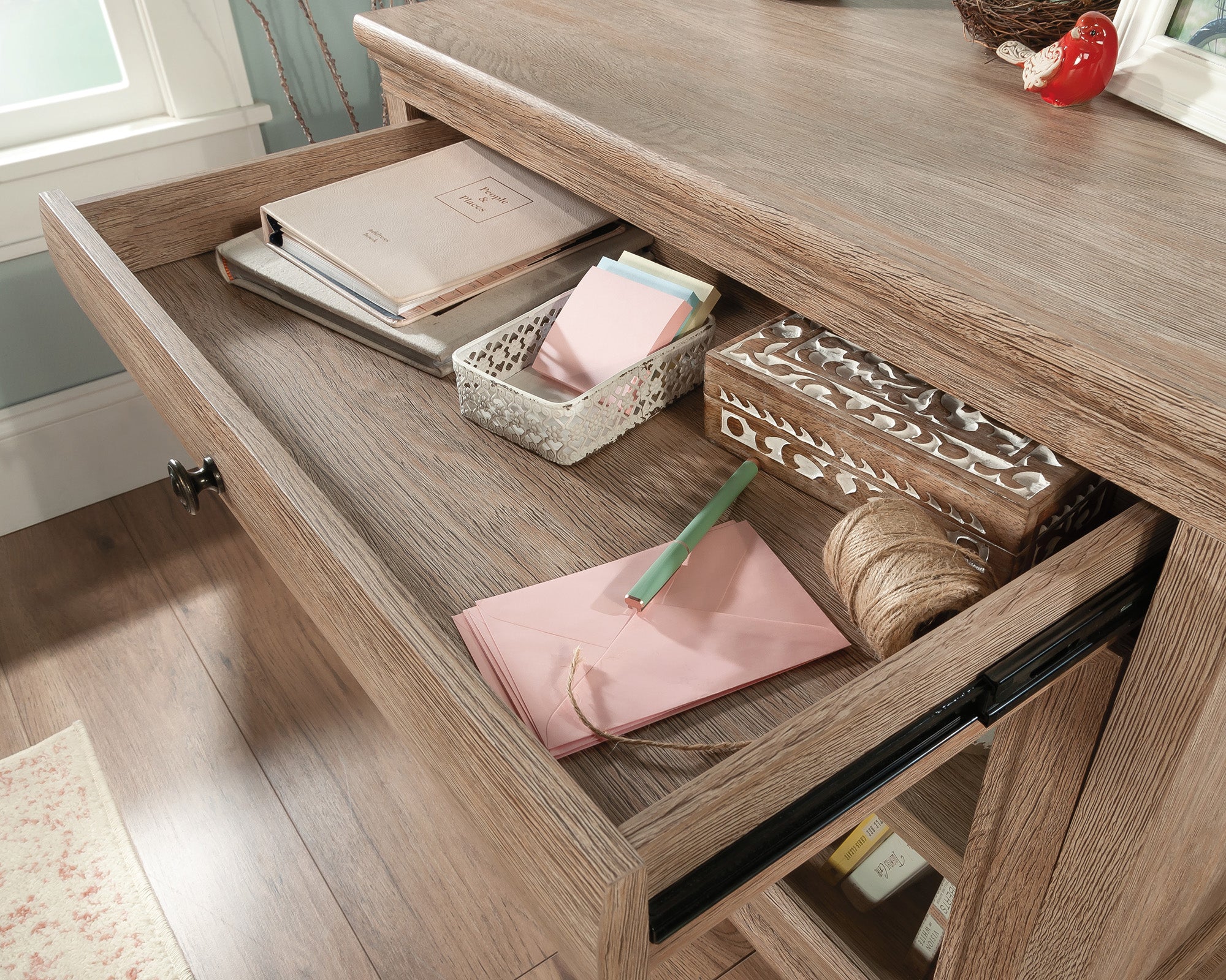 Rollingwood  Library Base Storage Cabinet in Brushed Oak