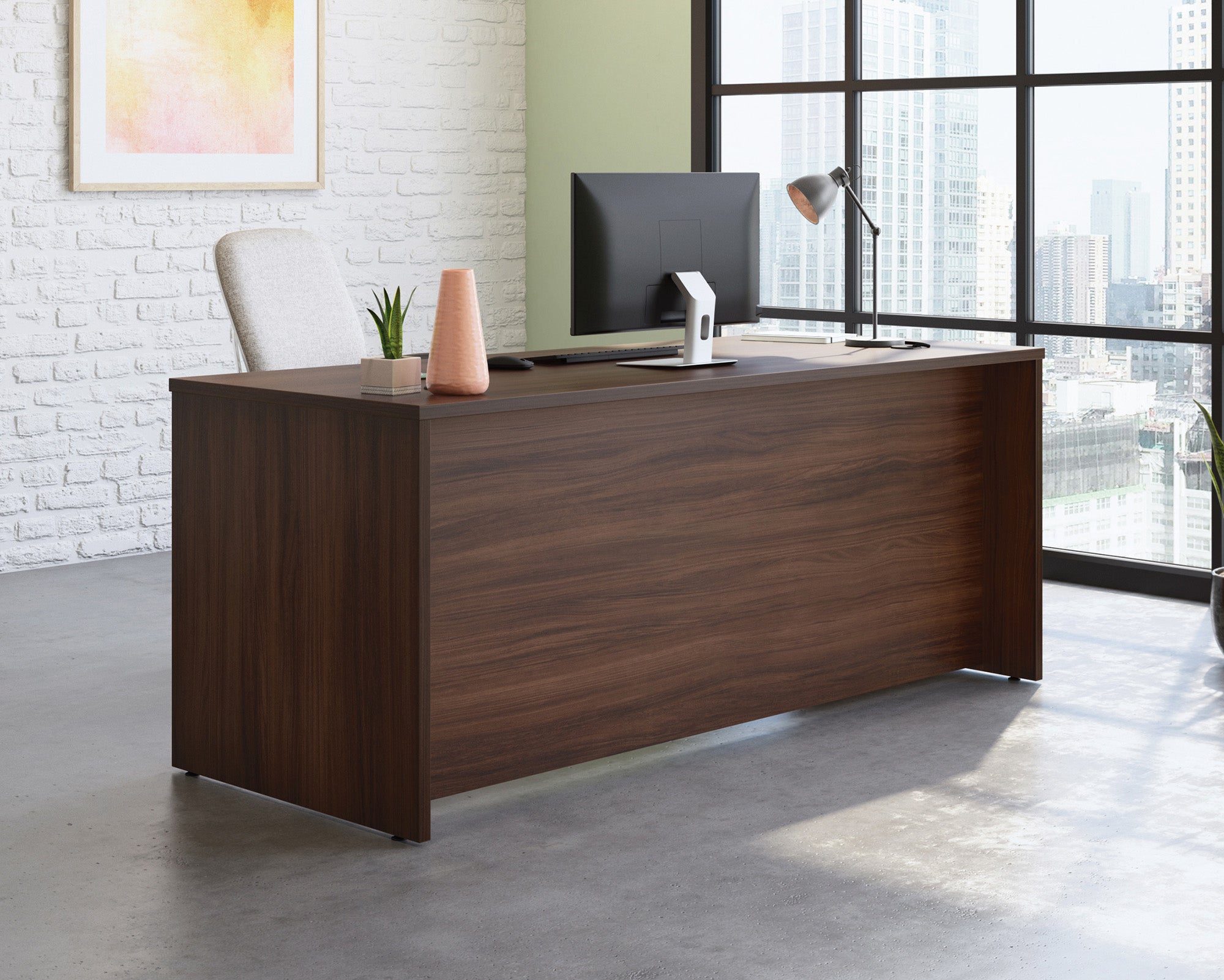 Affirm 72" x 30" Commercial Desk in Noble Elm