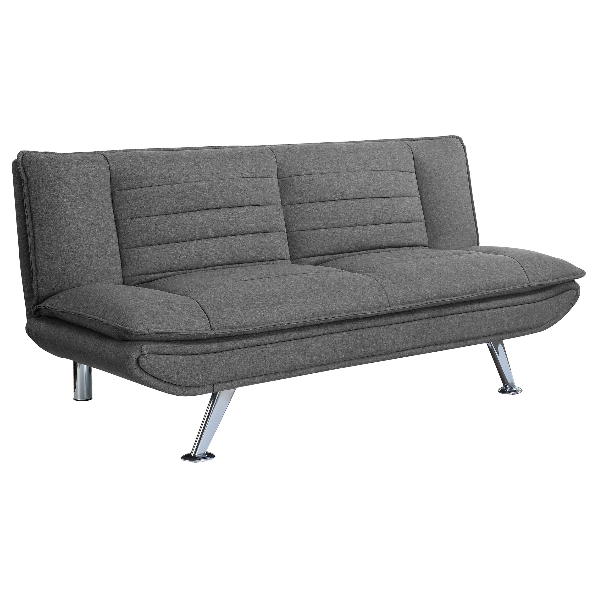 Coaster Julian Upholstered Sofa Bed with Pillow-top Seating Grey Default Title