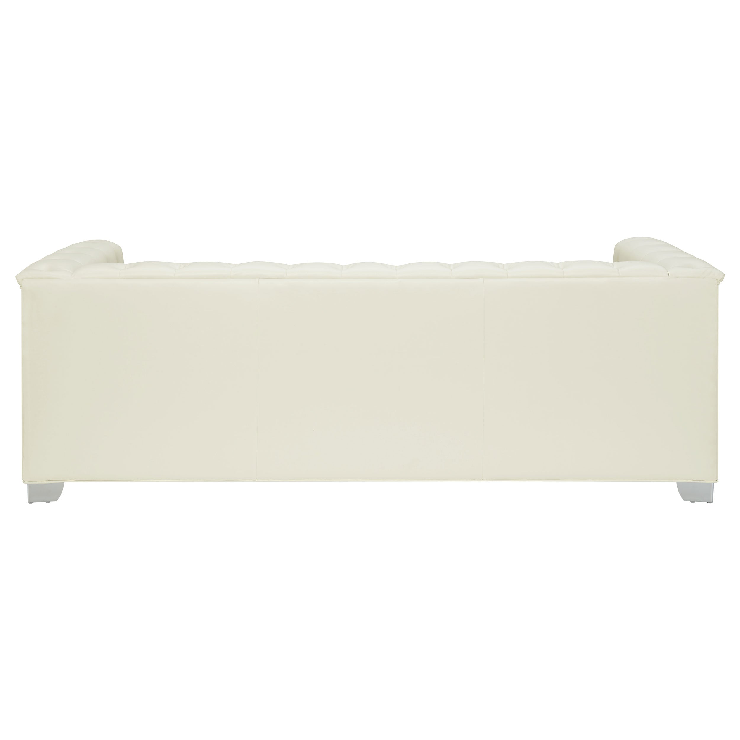 Coaster Chaviano Tufted Upholstered Sofa Pearl White Default Title