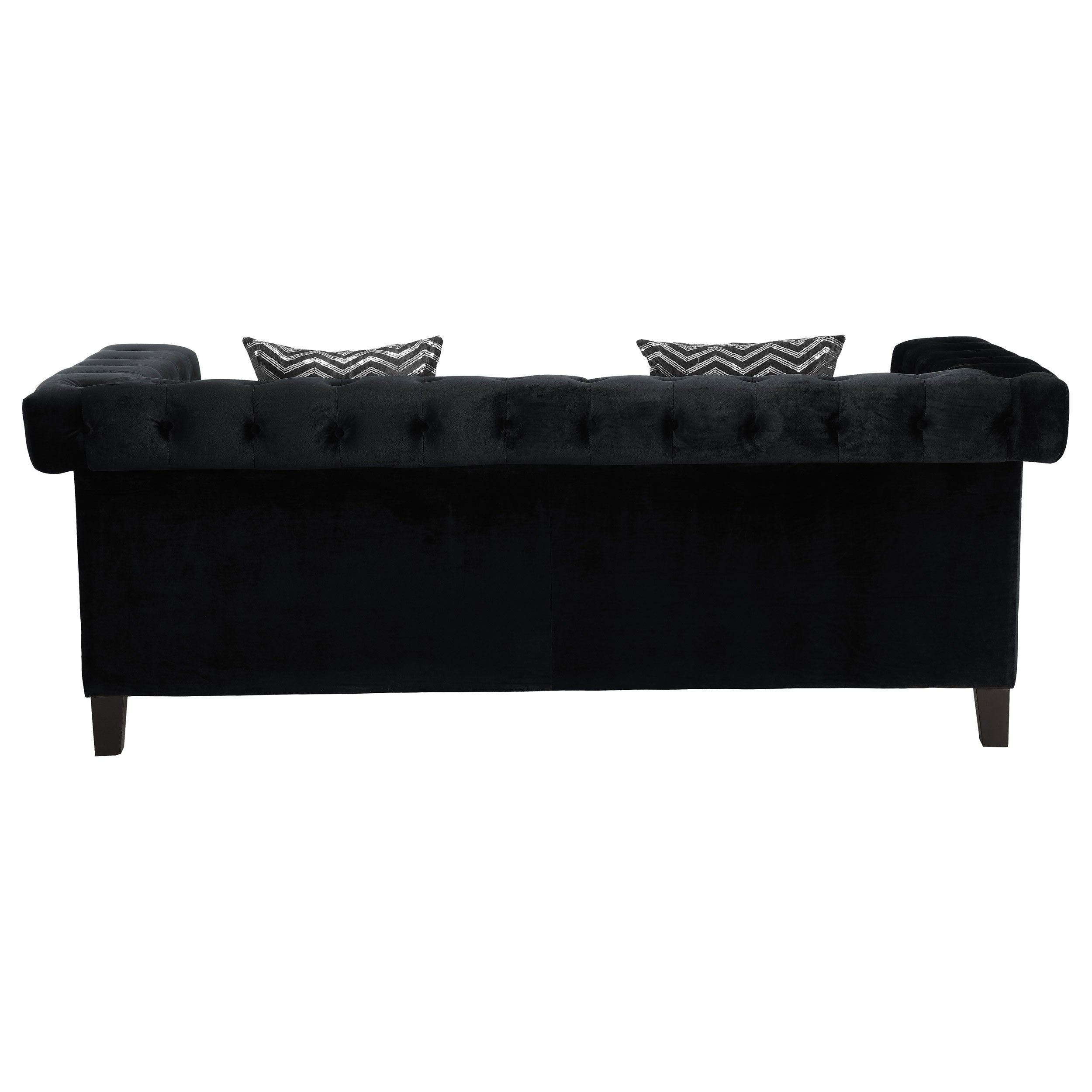 Coaster Reventlow Tufted Sofa Black Default Title