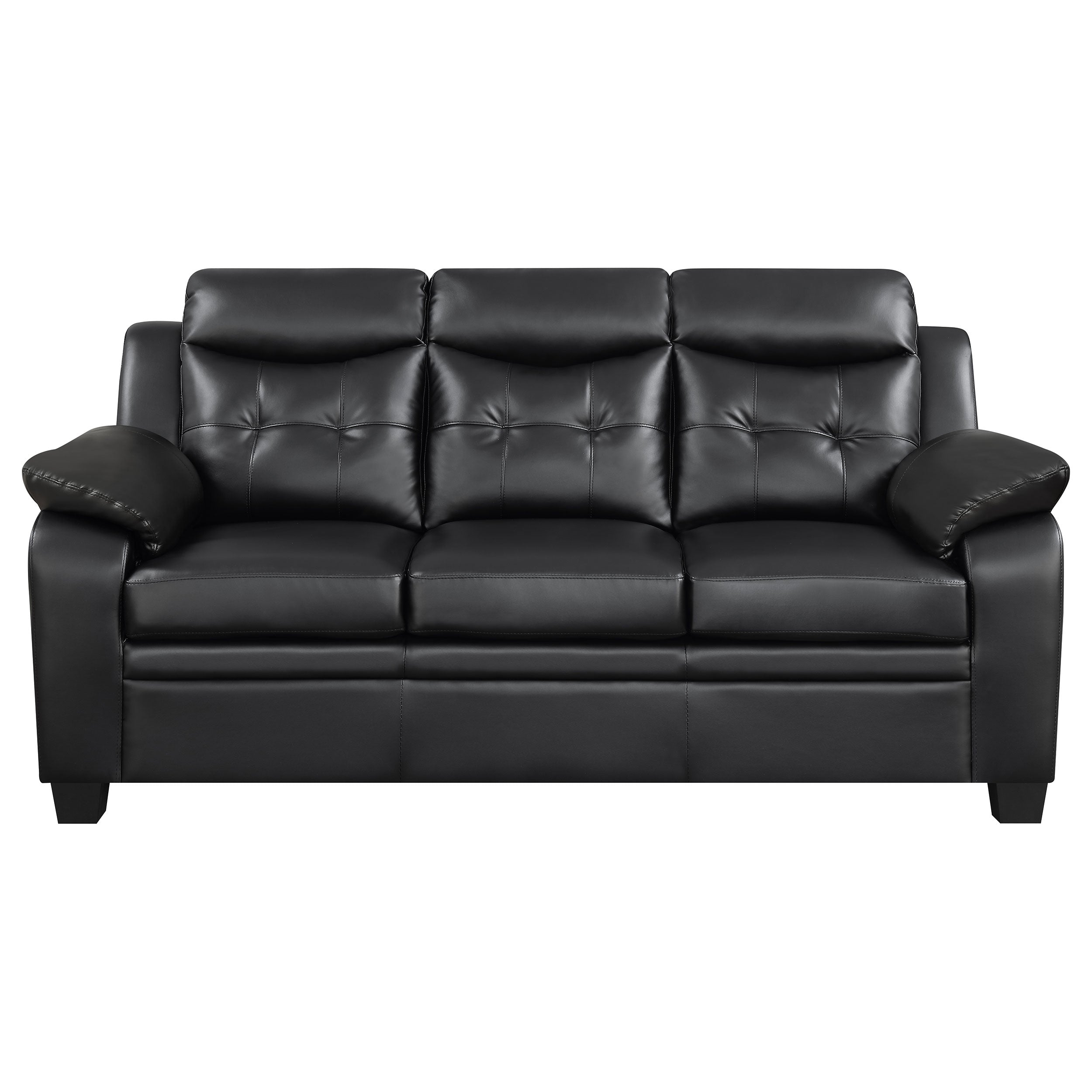 Coaster Finley Tufted Upholstered Sofa Black Default Title