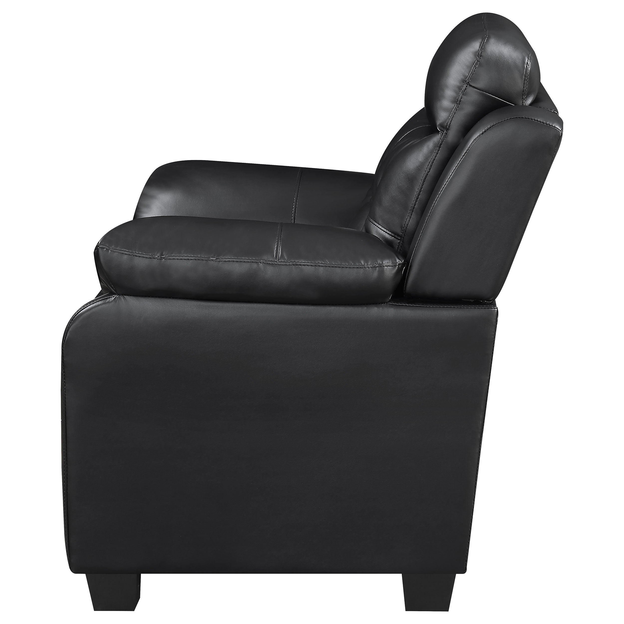 Coaster Finley Tufted Upholstered Chair Black Default Title