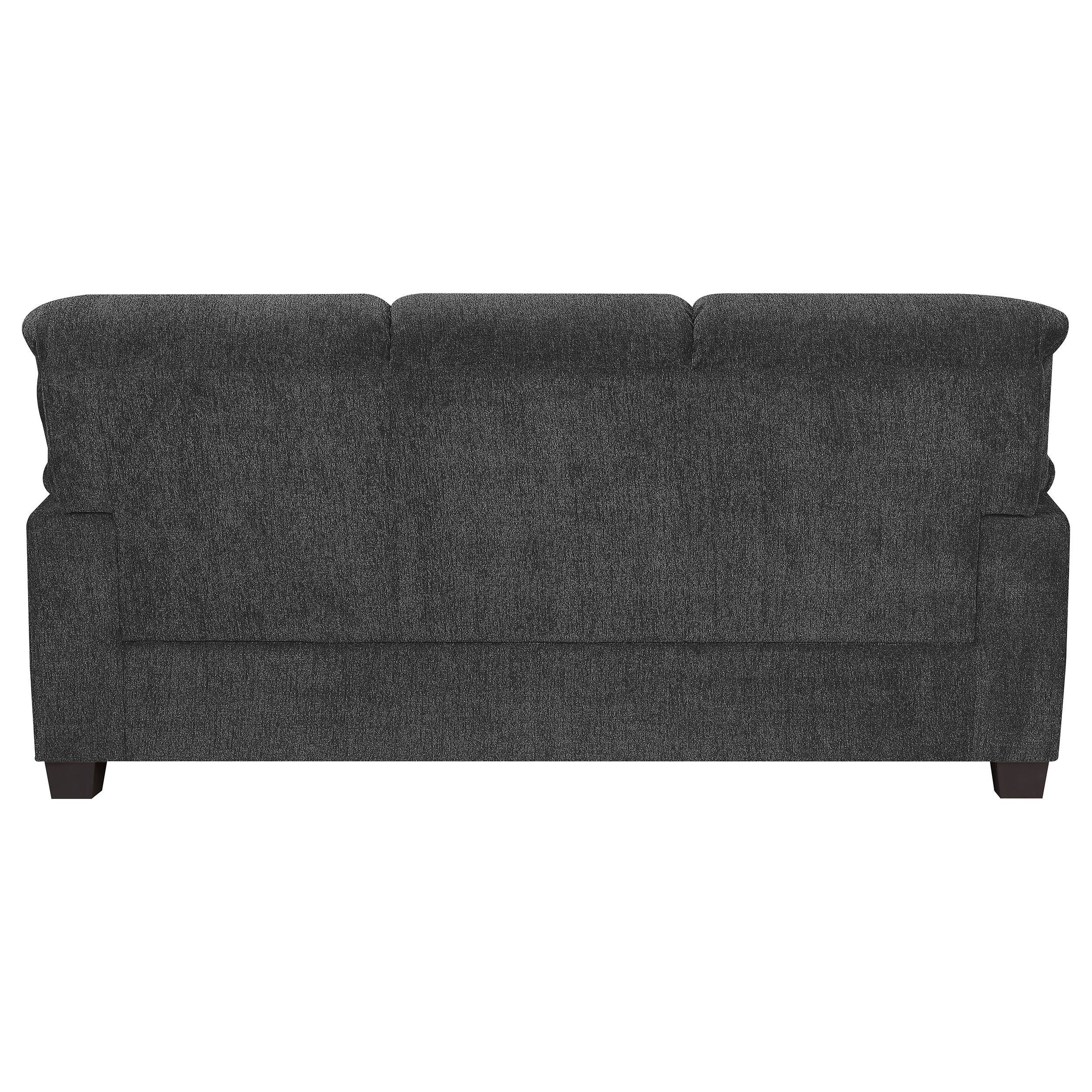 Coaster Clementine Upholstered Sofa with Nailhead Trim Grey Default Title