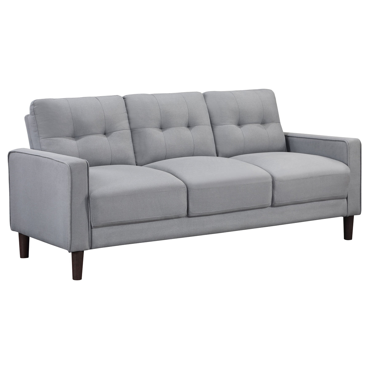 Coaster Bowen Upholstered Track Arms Tufted Sofa Grey Default Title