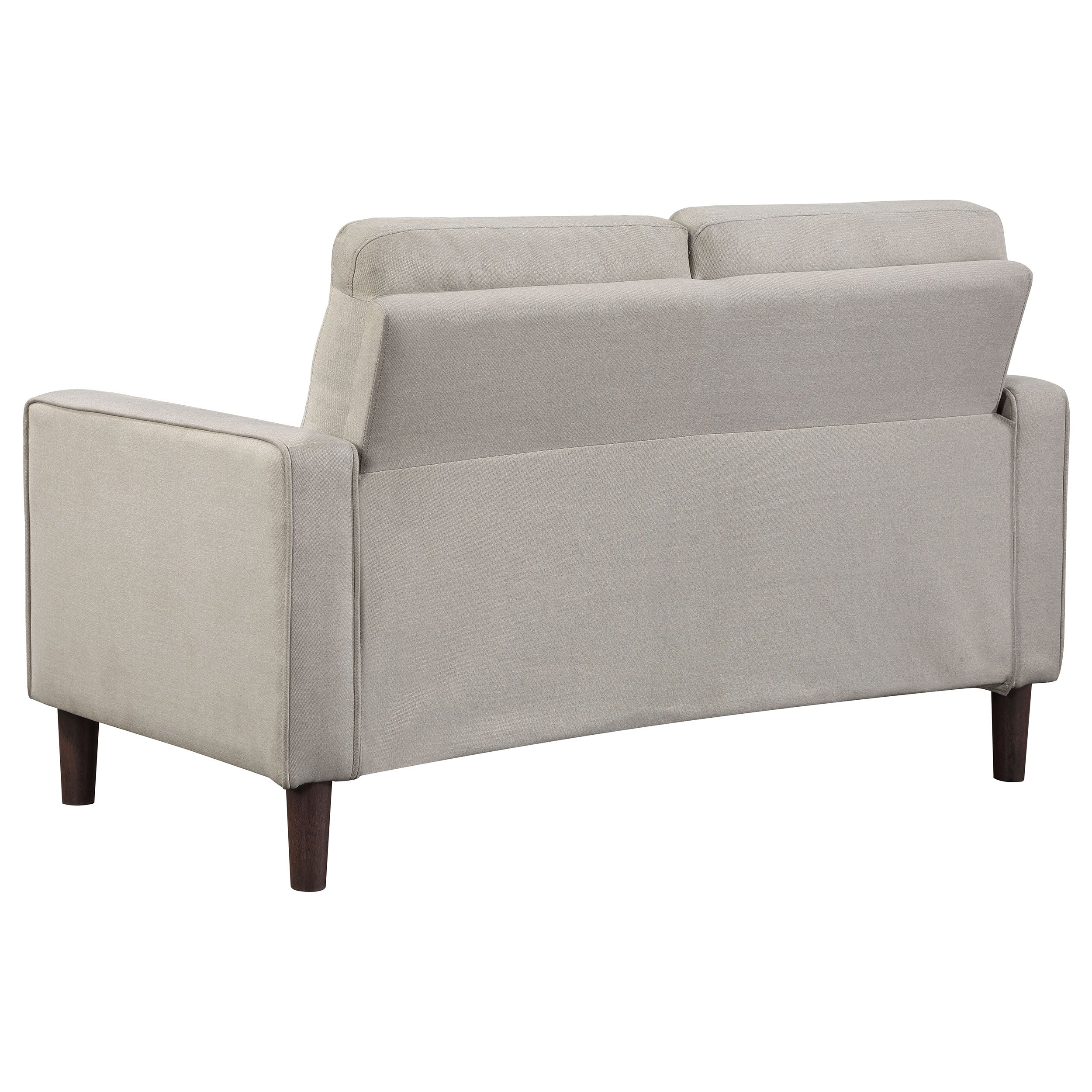 Coaster Bowen Upholstered Track Arms Tufted Loveseat Beige Default Title