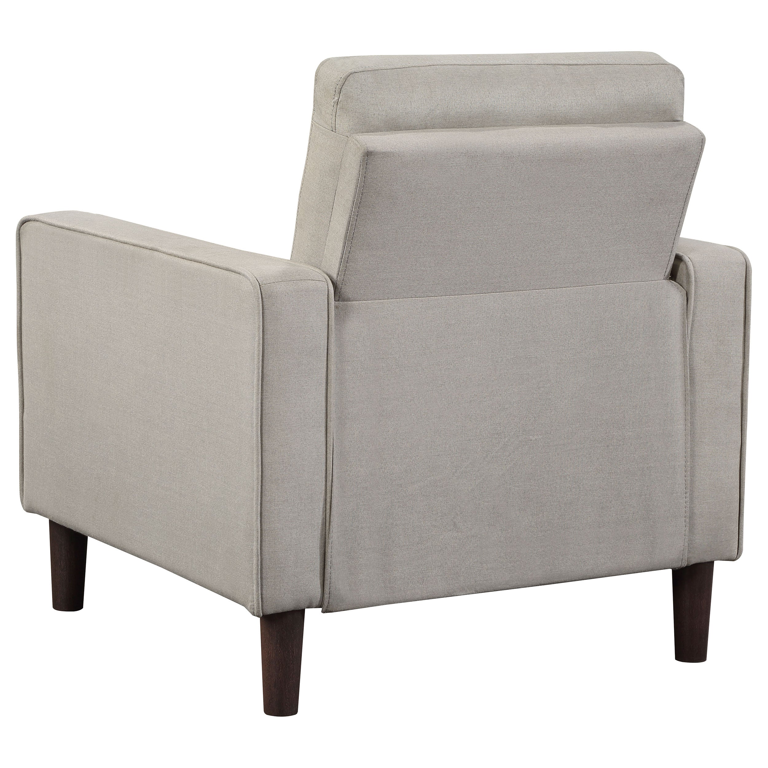 Coaster Bowen Upholstered Track Arms Tufted Chair Beige Default Title