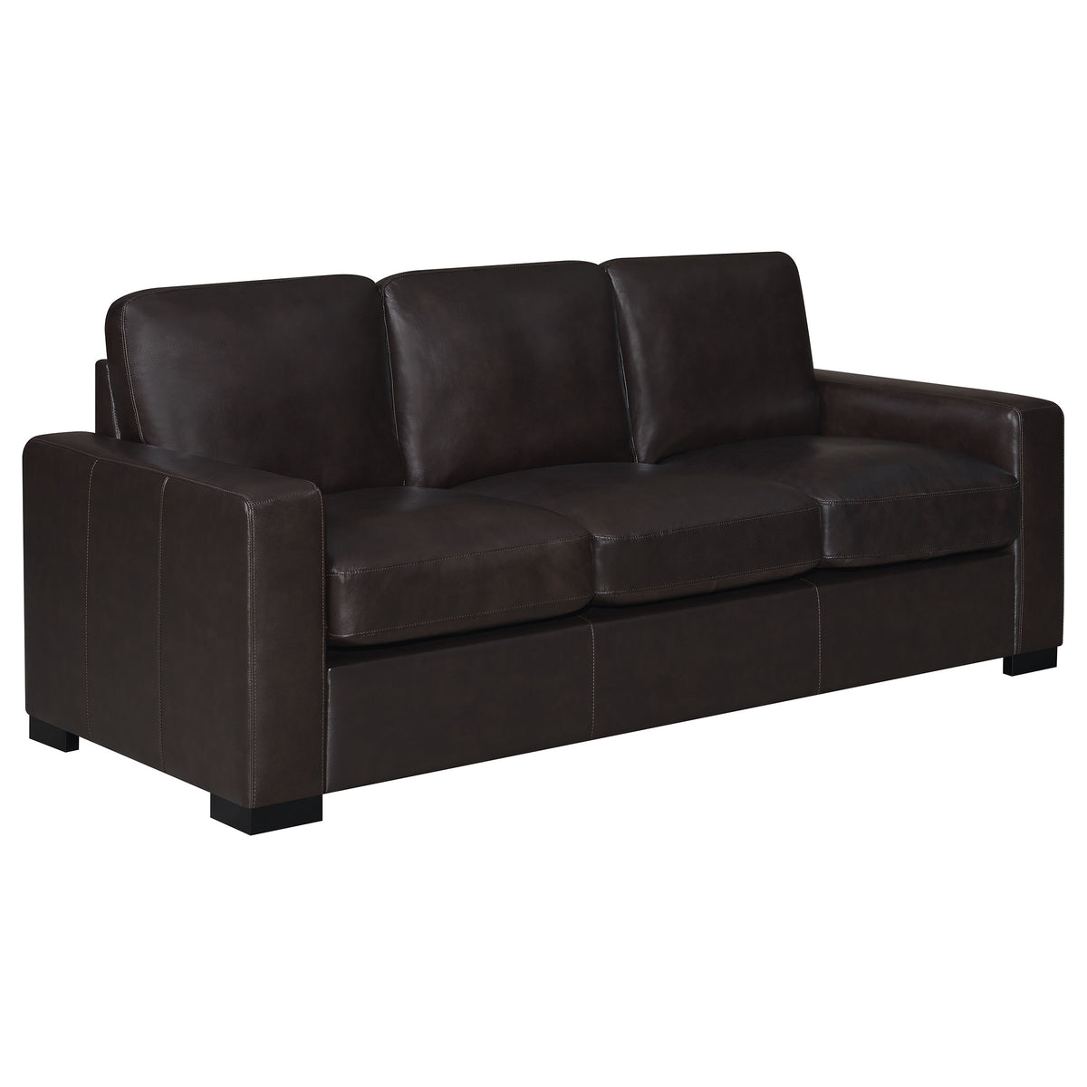 Coaster Boardmead Track Arms Upholstered Sofa Dark Brown Default Title