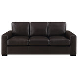 Coaster Boardmead Track Arms Upholstered Sofa Dark Brown Default Title