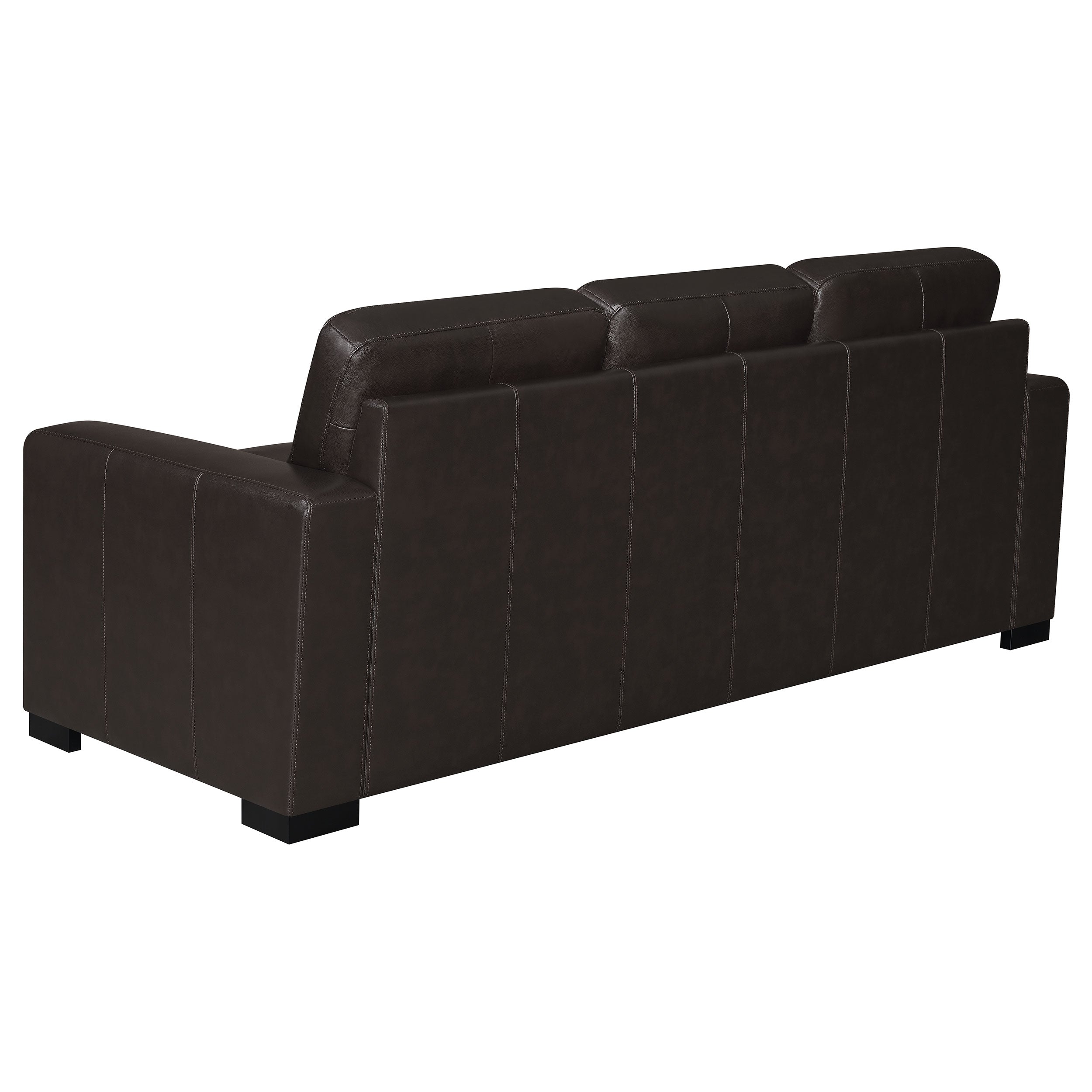 Coaster Boardmead Track Arms Upholstered Sofa Dark Brown Default Title