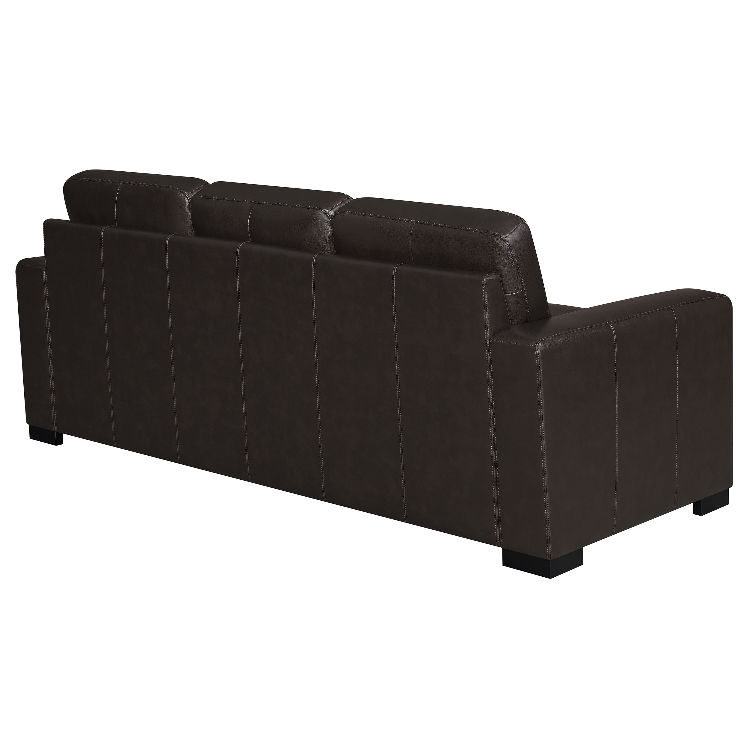 Coaster Boardmead Track Arms Upholstered Sofa Dark Brown Default Title