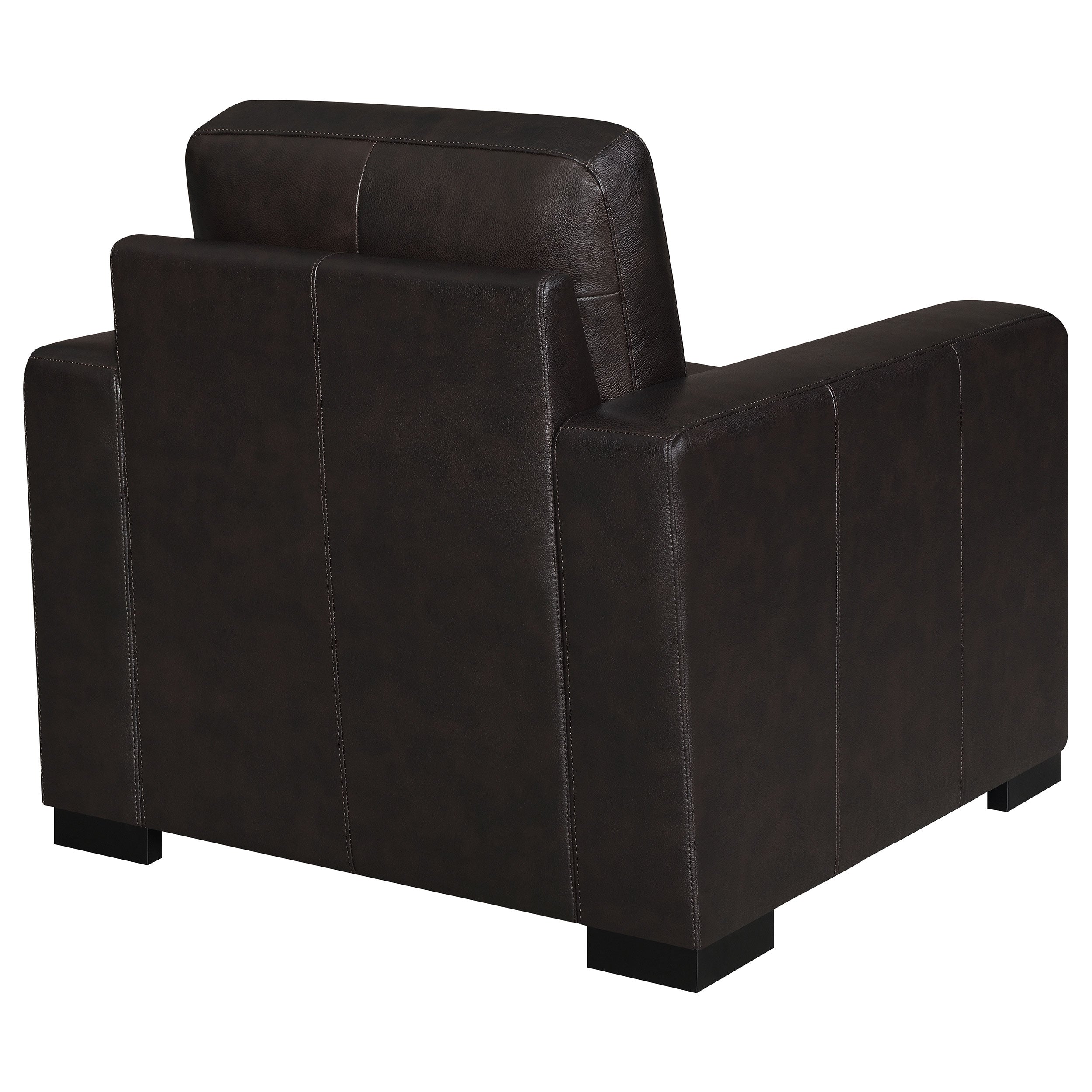 Coaster Boardmead Track Arms Upholstered Chair Dark Brown Default Title