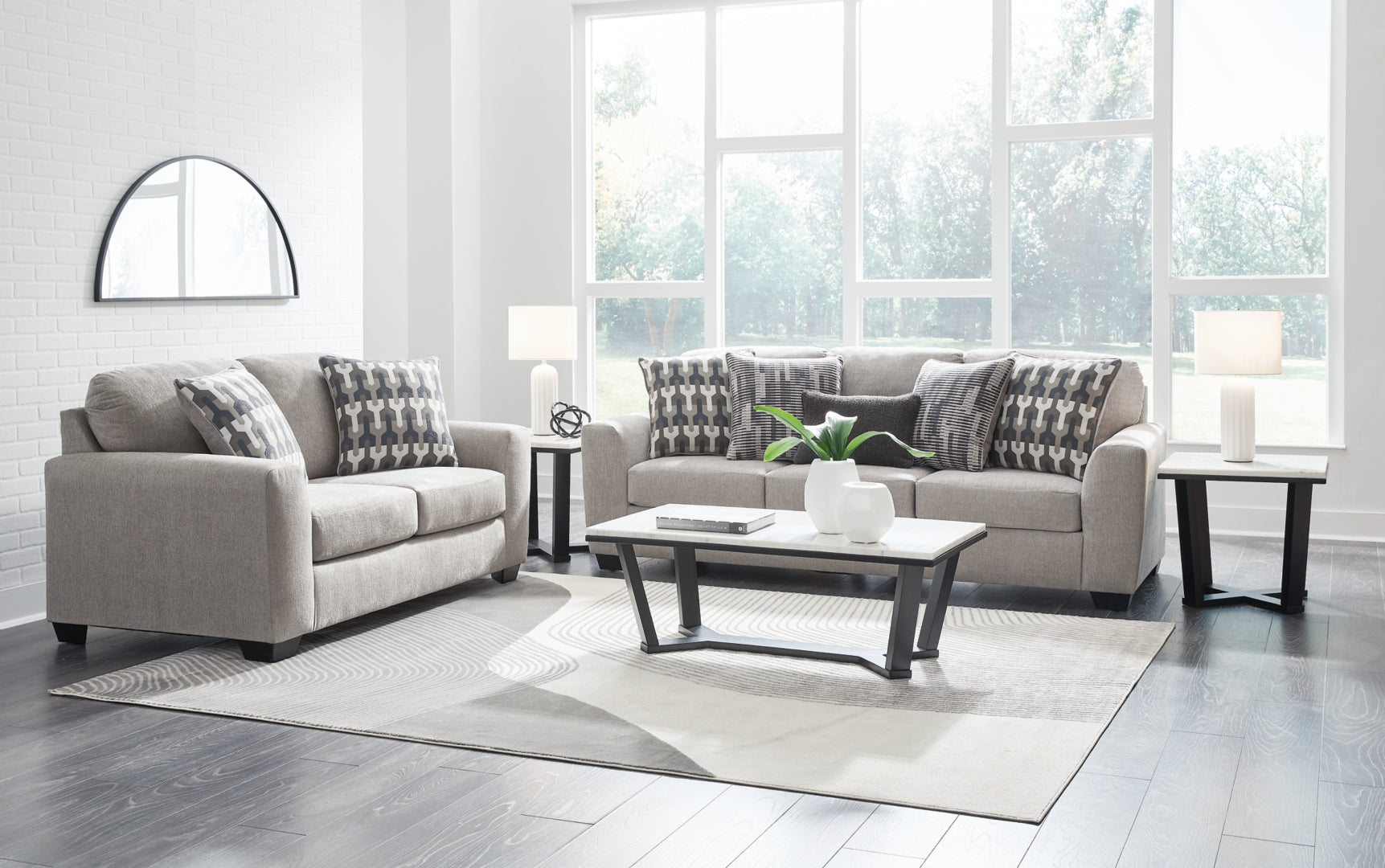 Avenal Park Sofa, Loveseat, Chair and Ottoman