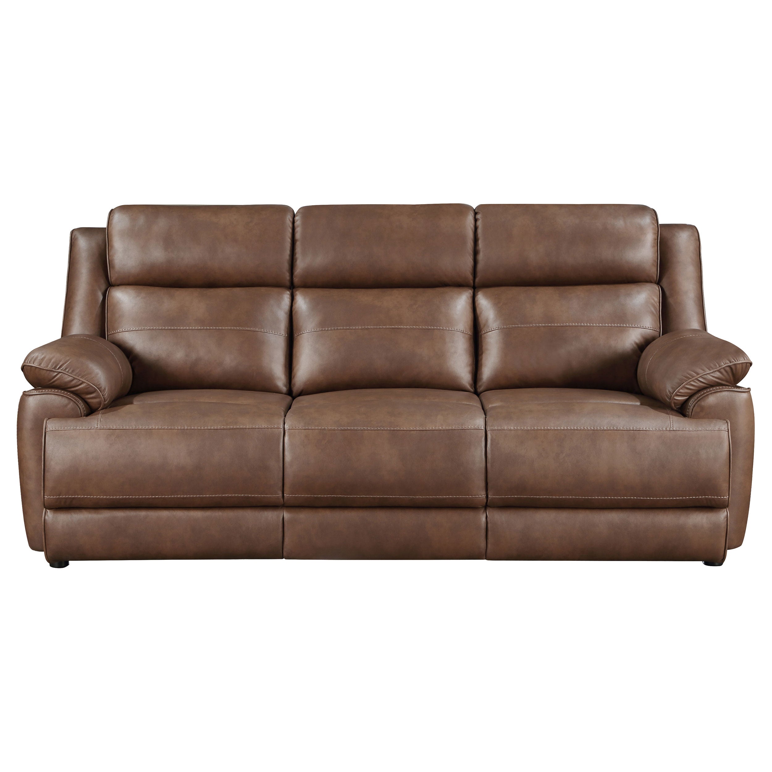 Coaster Ellington Upholstered Padded Arm Sofa Dark Brown Default Title