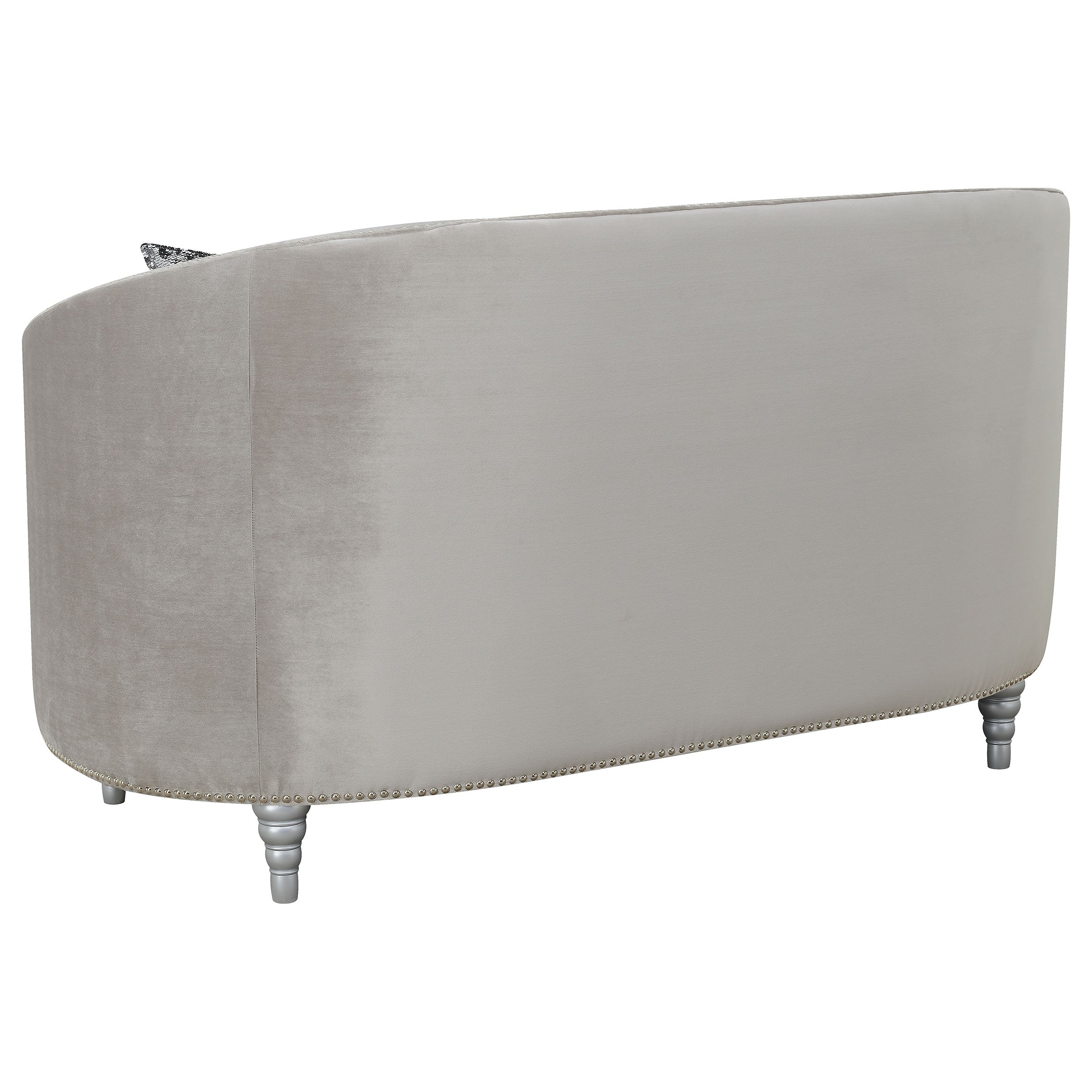 Coaster Avonlea Sloped Arm Tufted Loveseat Grey Default Title