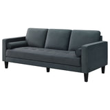 Coaster Gulfdale Cushion Back Upholstered Sofa Dark Teal Default Title