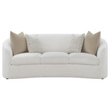 Coaster Rainn Upholstered Tight Back Sofa Latte Default Title