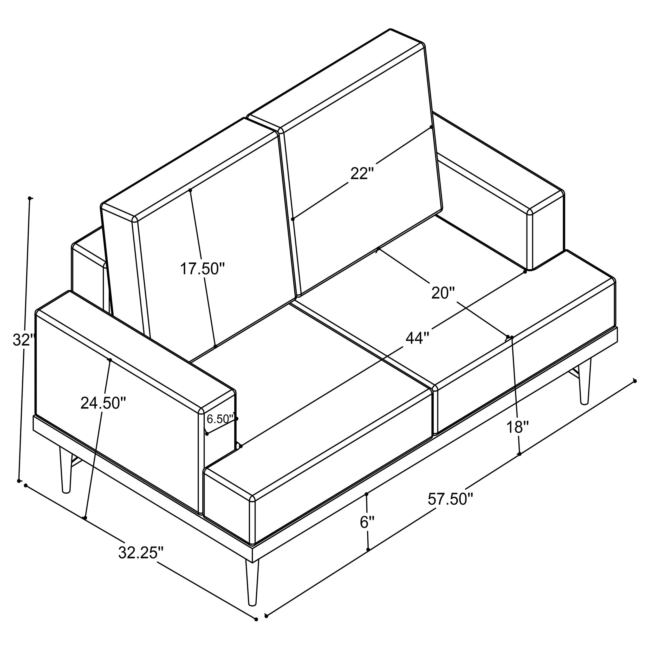 Coaster Kester Recessed Track Arm Loveseat Beige Default Title