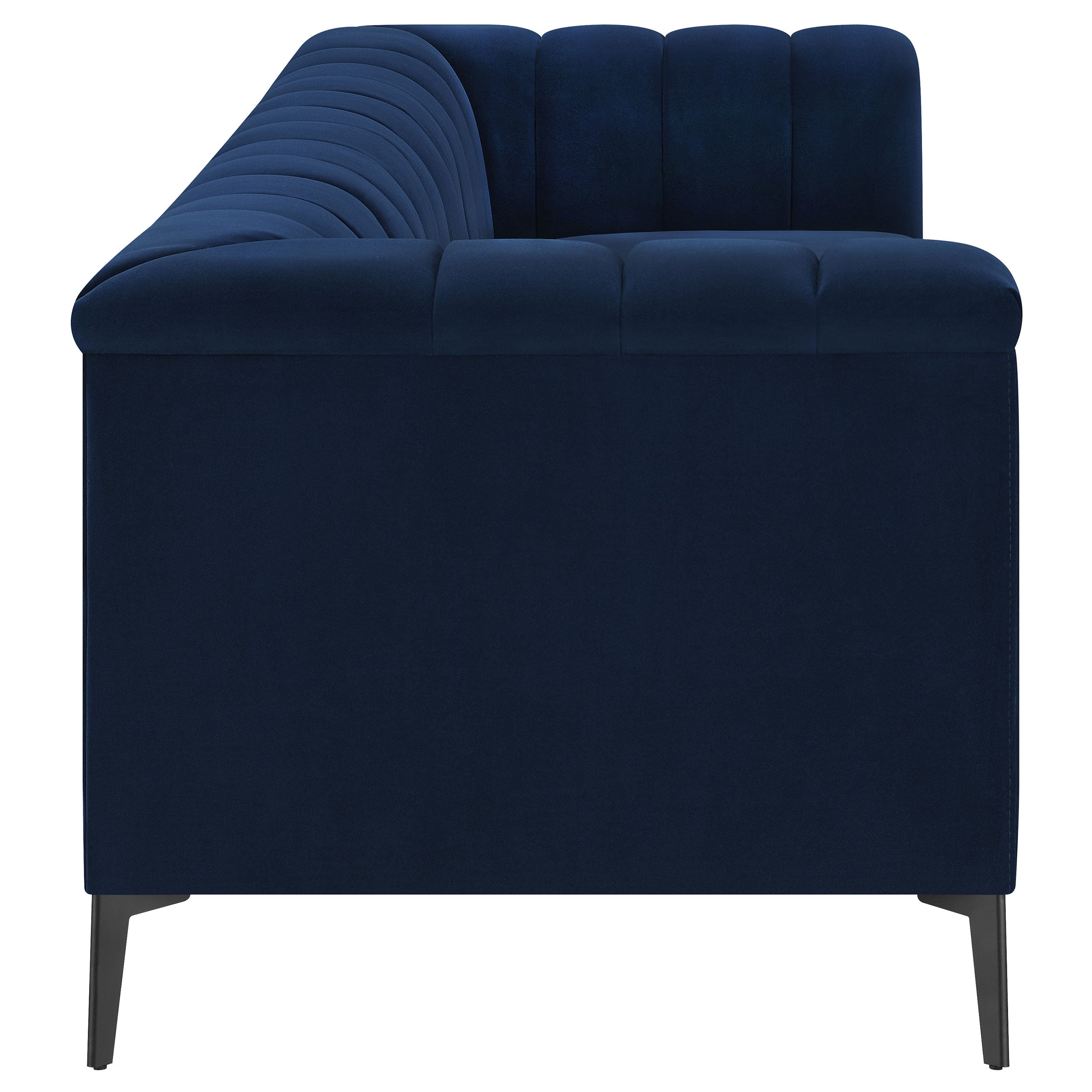 Coaster Chalet Tuxedo Arm Sofa Blue Default Title