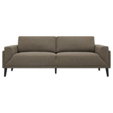 Coaster Rilynn Upholstered Track Arms Sofa Brown Default Title