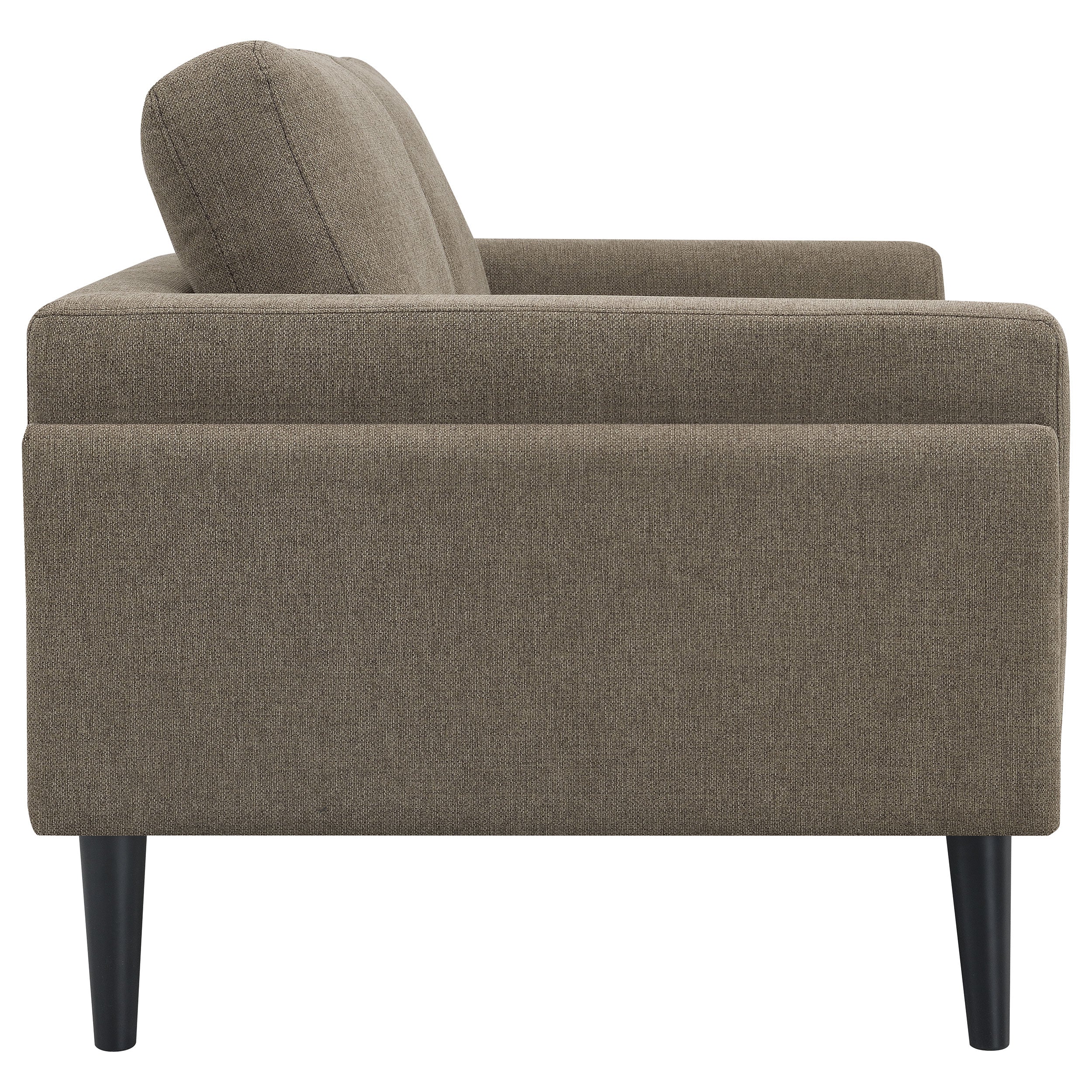 Coaster Rilynn Upholstered Track Arms Loveseat Brown Default Title