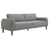 Coaster Rilynn Upholstered Track Arms Sofa Grey Default Title