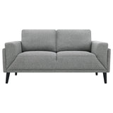 Coaster Rilynn Upholstered Track Arms Loveseat Grey Default Title