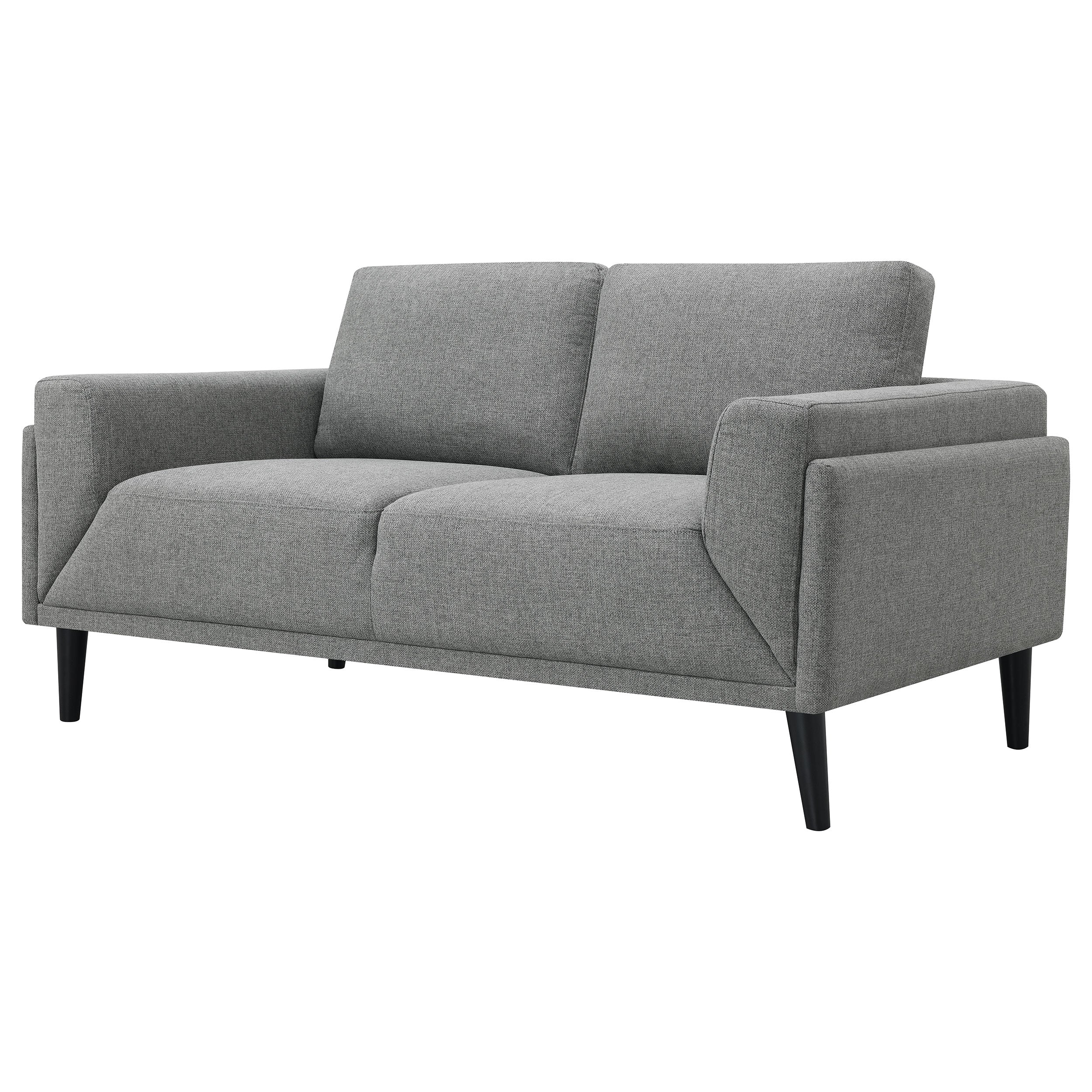 Coaster Rilynn Upholstered Track Arms Loveseat Grey Default Title