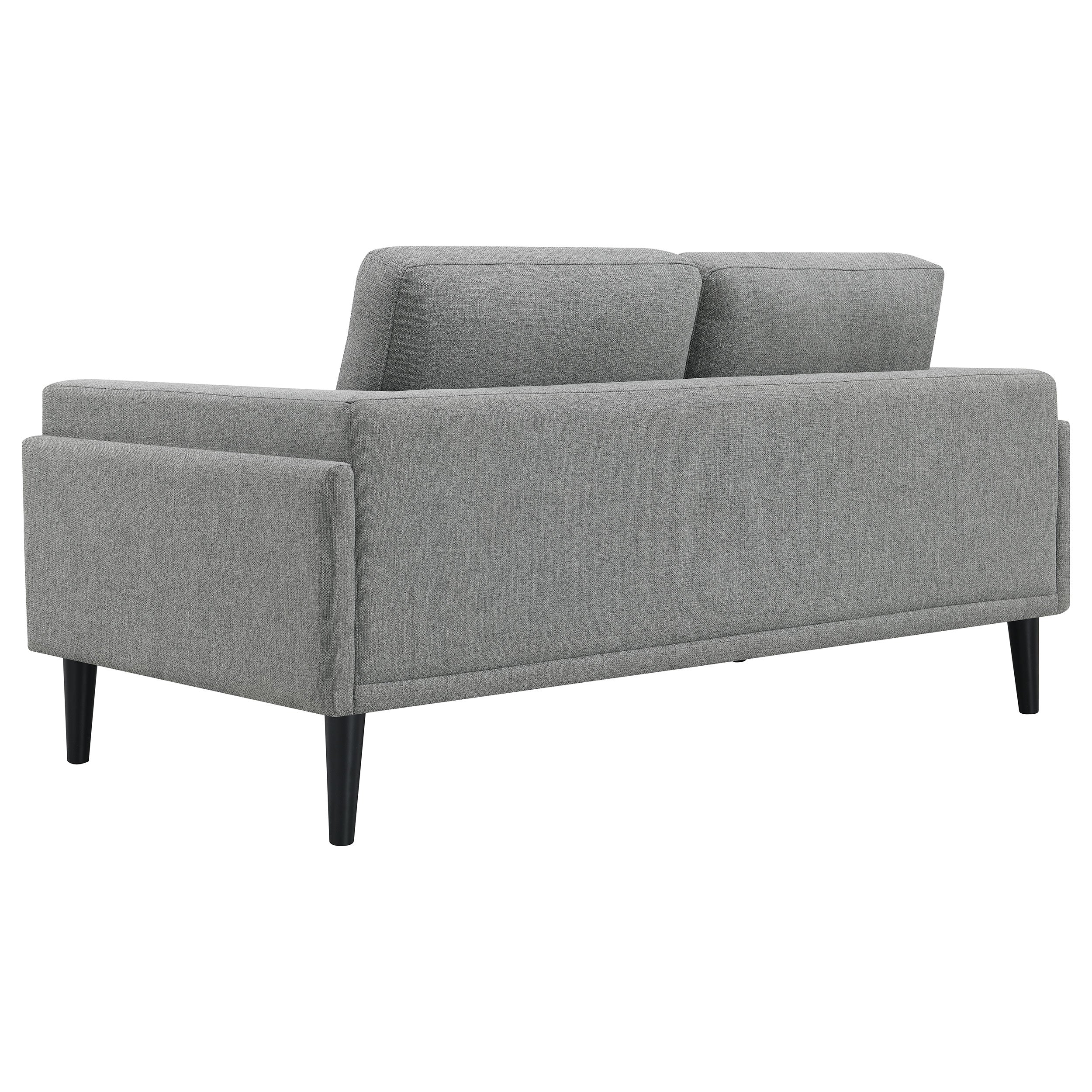 Coaster Rilynn Upholstered Track Arms Loveseat Grey Default Title