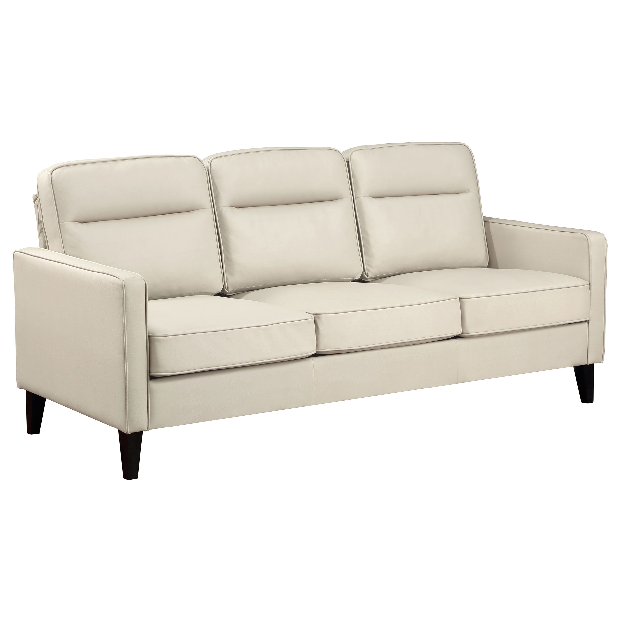 Coaster Jonah Upholstered Track Arm Sofa Ivory Default Title