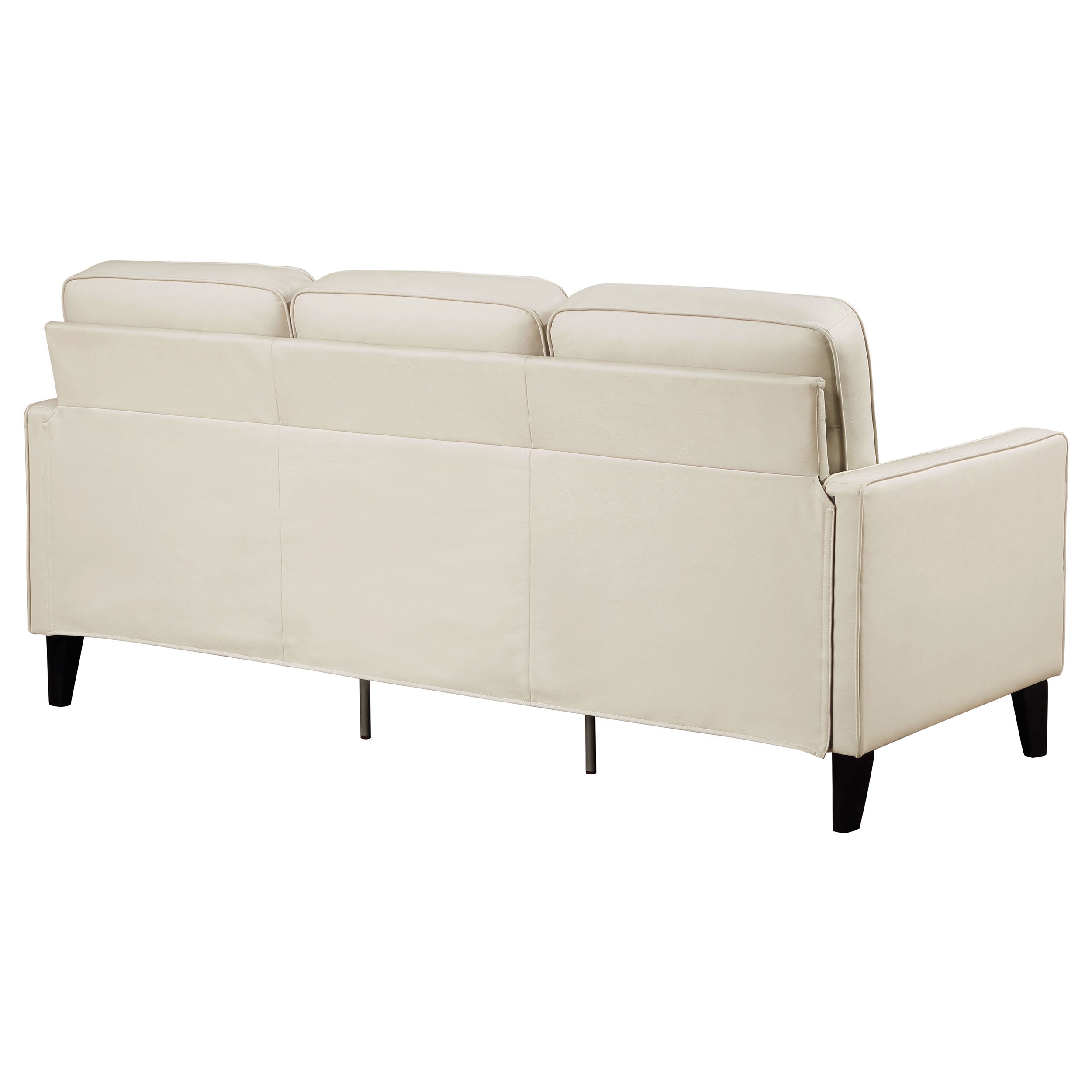 Coaster Jonah Upholstered Track Arm Sofa Ivory Default Title