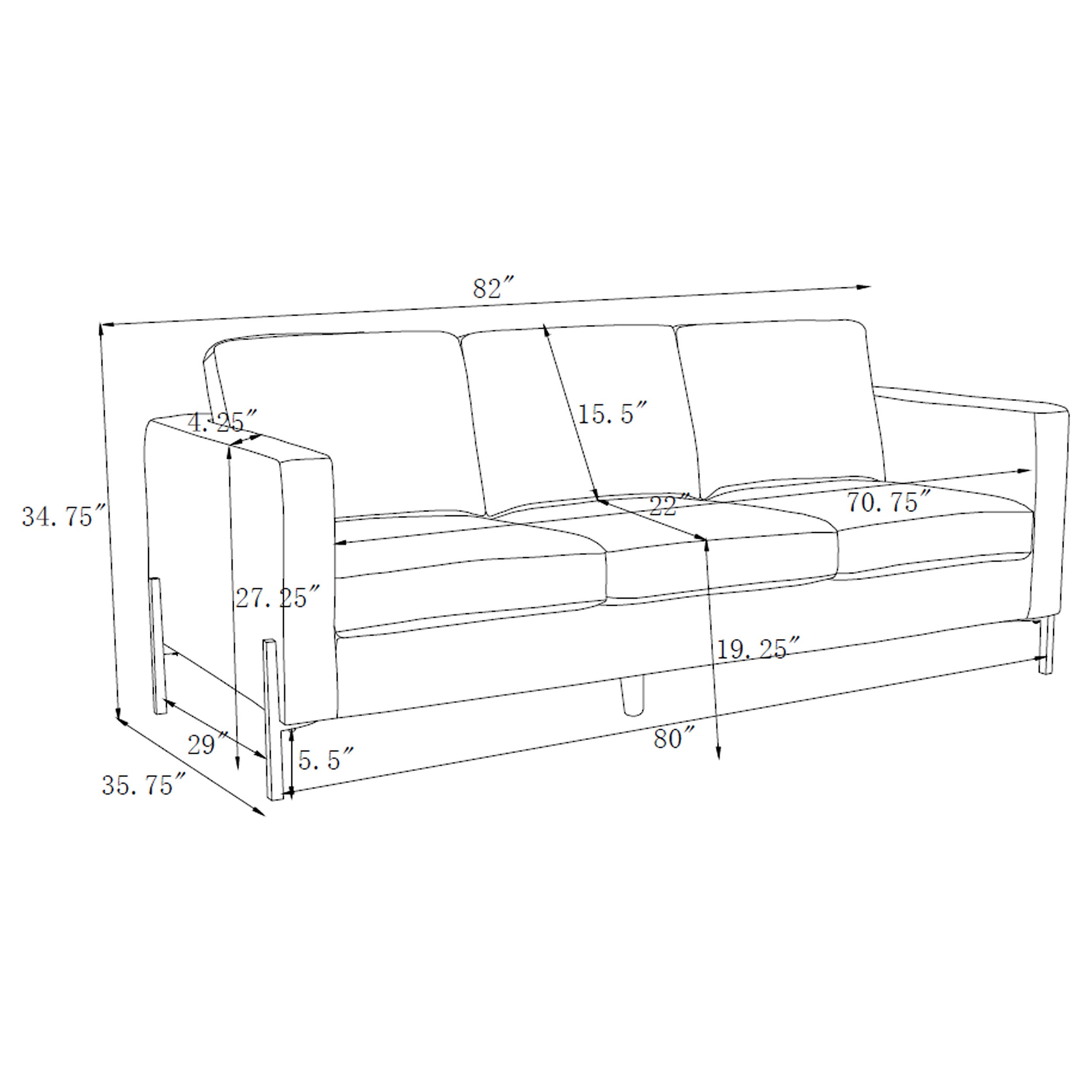 Coaster Tilly Upholstered Track Arms Sofa Oatmeal Default Title