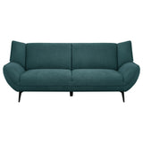 Coaster Acton Upholstered Flared Arm Sofa Teal Blue Default Title